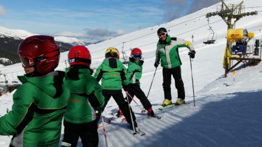 Cursos de esquí para niños en Madrid