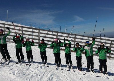 Curso de esquí para ninos en Valdesquí Club Grupo Joven Madrid