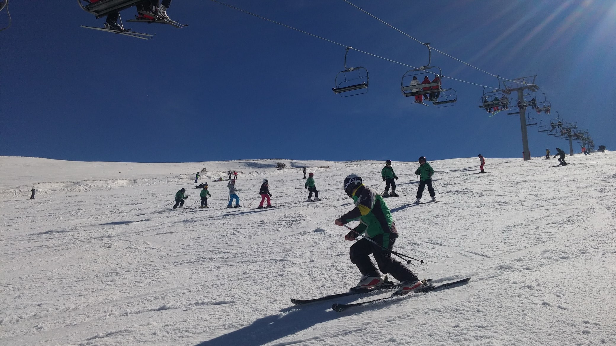 Curso esqui perfeccionamiento Valdesqui Madrid Ninos