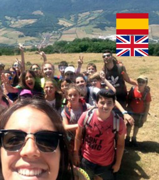 Campamento de Verano con inglés para niños en España Navarra multiaventura montaña y agua niños y adolescentes